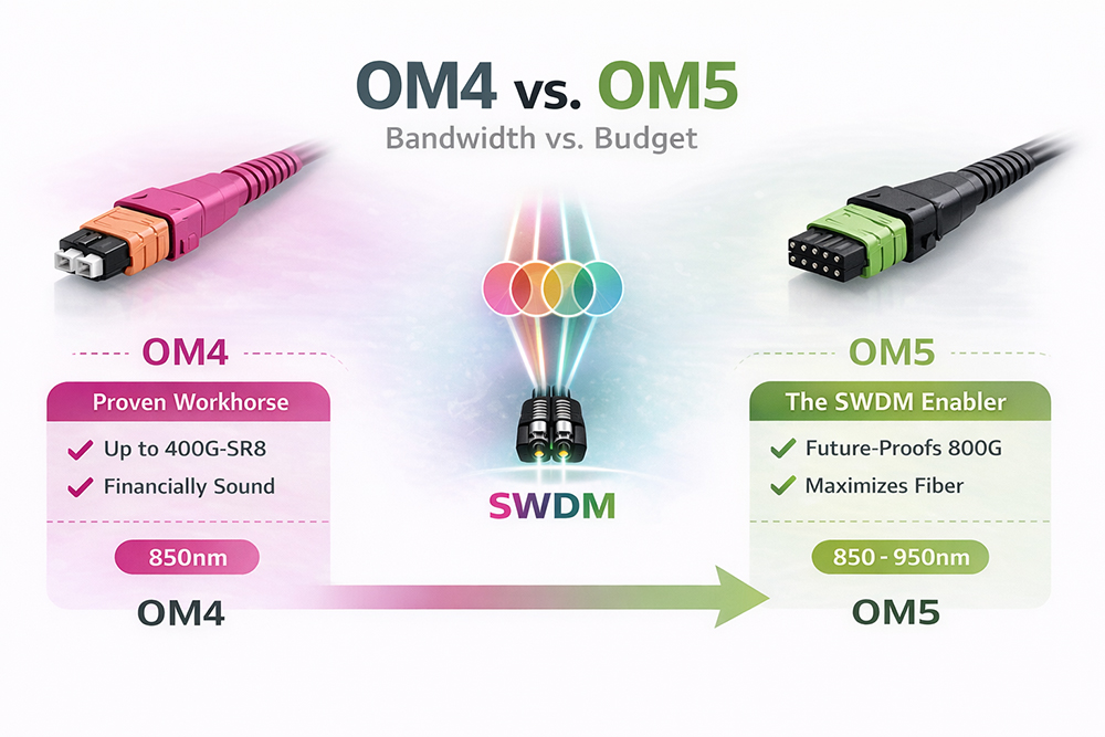 OM4 vs. OM5: The Bandwidth vs. Budget Calculus